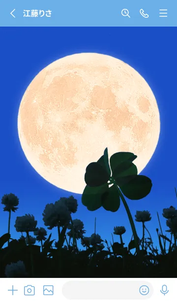 [LINE着せ替え] 七つ葉のクローバー & Full Moon #3-15の画像2