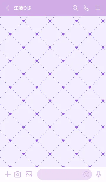 [LINE着せ替え] ハート レース .24の画像2