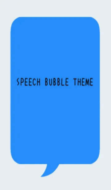 [LINE着せ替え] コミック風カラー吹出/ブルー/ベージュの画像1