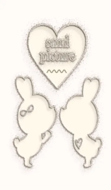 [LINE着せ替え] sand picture Love theme 3の画像1