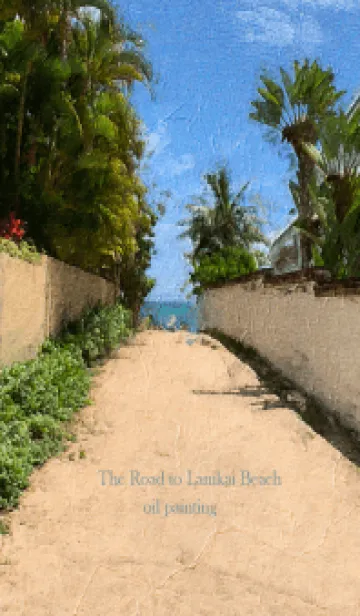 [LINE着せ替え] The Road to Lanikai Beach Oil Painting10の画像1