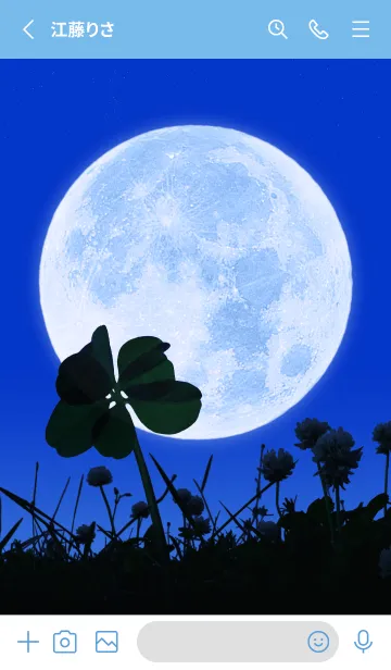 [LINE着せ替え] 7-Leaf Clover & Full Moon #2-16の画像2