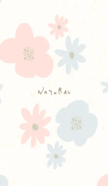 [LINE着せ替え] 2色のかわいい花4の画像1