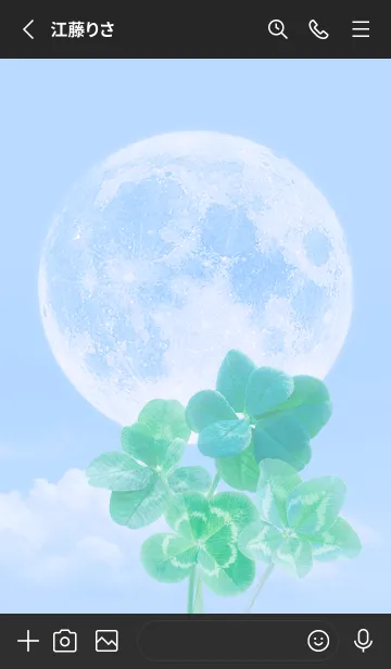 [LINE着せ替え] Real Lucky Clovers Full Moon #2-17の画像2