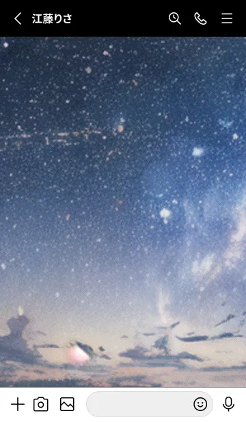 [LINE着せ替え] 秋の夜空#KR021。の画像2