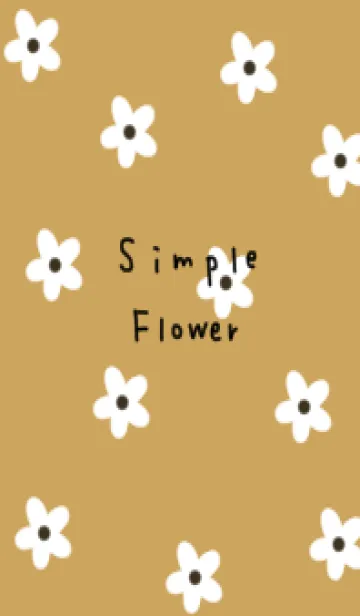 [LINE着せ替え] くすみイエロー。お花柄。の画像1