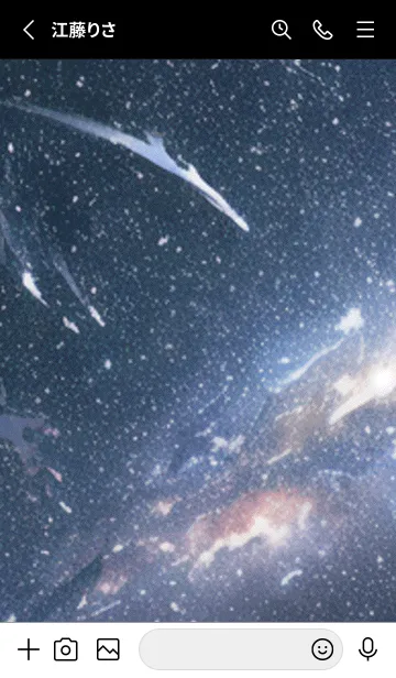 [LINE着せ替え] 秋の夜空#KR016。の画像2