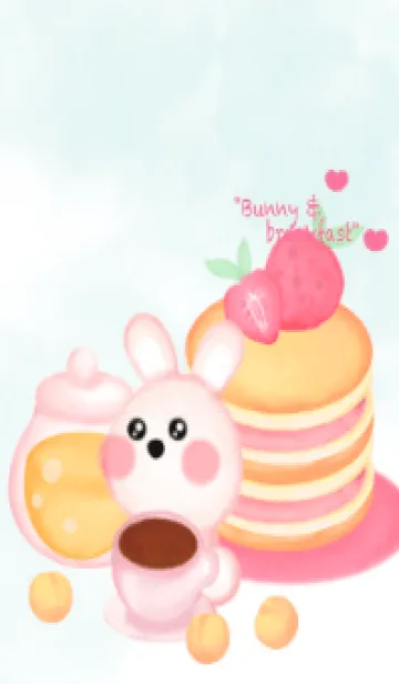 [LINE着せ替え] Breakfast & bunny (Pastel version) 70の画像1