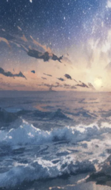 [LINE着せ替え] 秋の夜空#KU017。の画像1