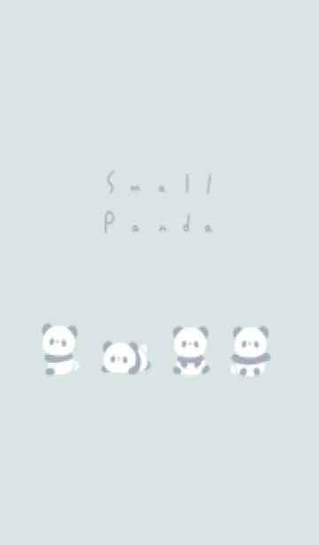 [LINE着せ替え] ちいさなパンダ /ライトブルーの画像1