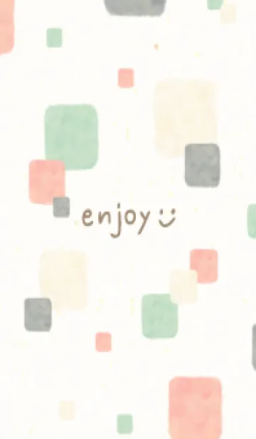 [LINE着せ替え] 水彩 四角 オシャレ29の画像1