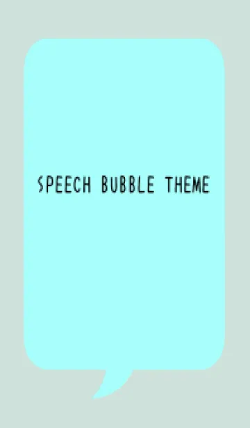 [LINE着せ替え] コミック風カラー吹出/ライトブルー/BEの画像1