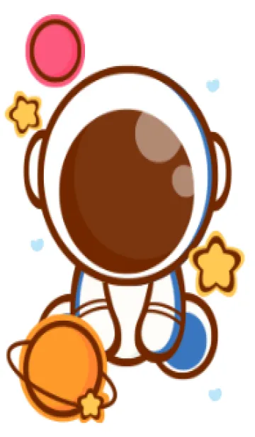 [LINE着せ替え] Travel with Astronaut 28の画像1