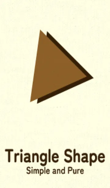 [LINE着せ替え] 三角型の着せかえ タバコブラウンの画像1