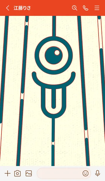 [LINE着せ替え] カラ傘オバケ km_clr ブルーカナールの画像2