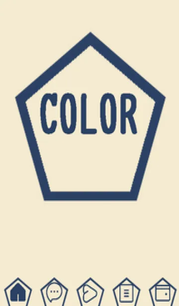 [LINE着せ替え] beige color I45の画像1