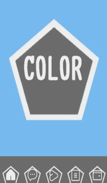 [LINE着せ替え] blue color I41の画像1