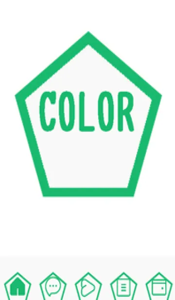 [LINE着せ替え] green color I82の画像1