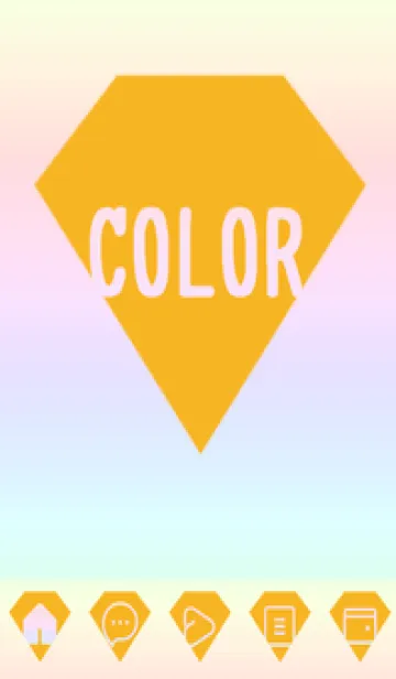 [LINE着せ替え] yellow color rainbow Z03の画像1