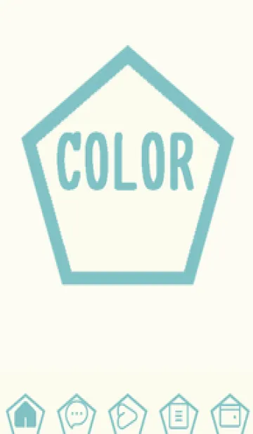 [LINE着せ替え] green color I87の画像1