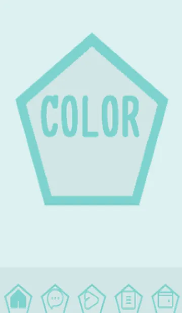 [LINE着せ替え] green color I90の画像1