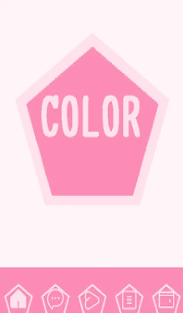 [LINE着せ替え] pink color I41の画像1