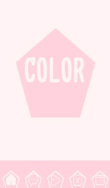 [LINE着せ替え] pink color I43の画像1