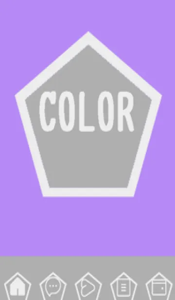 [LINE着せ替え] purple color I41の画像1