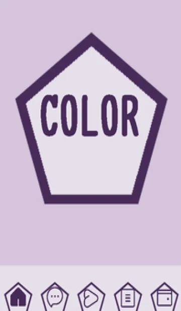 [LINE着せ替え] purple color I45の画像1