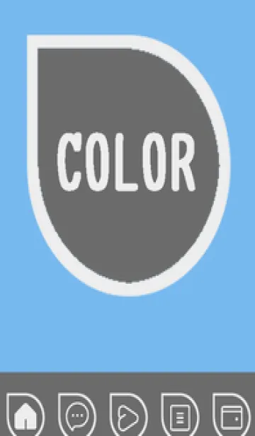 [LINE着せ替え] blue color J41の画像1