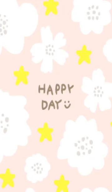 [LINE着せ替え] 星と白い花30の画像1