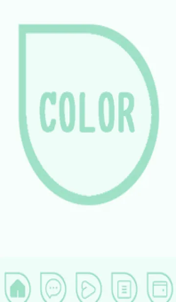 [LINE着せ替え] green color J85の画像1