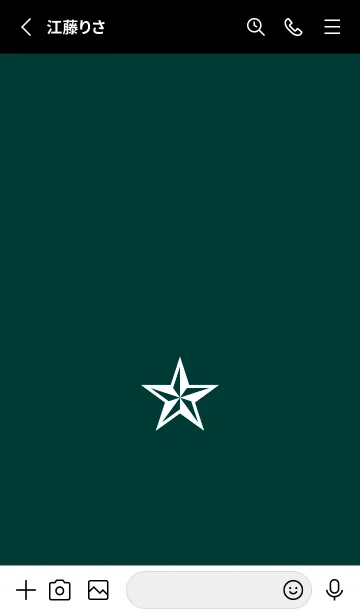 [LINE着せ替え] シンプル ロック スター _61の画像2