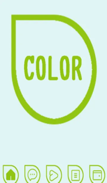 [LINE着せ替え] green color J89の画像1