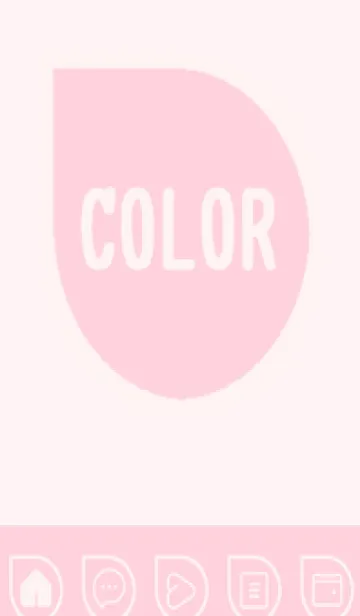 [LINE着せ替え] pink color J43の画像1