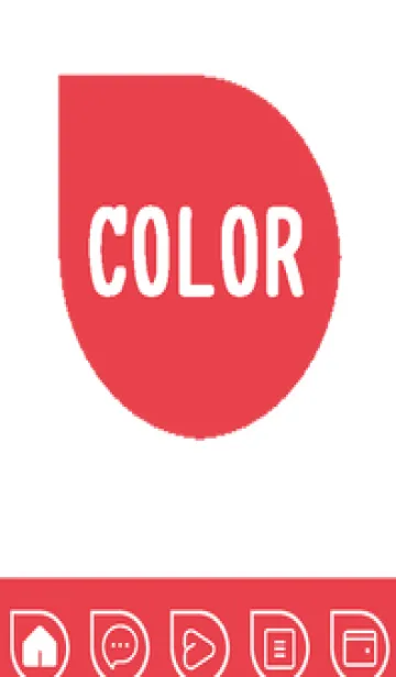 [LINE着せ替え] red color J43の画像1