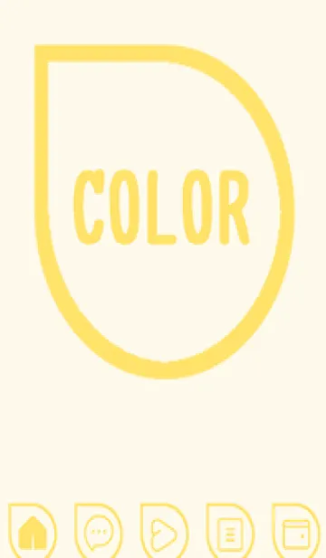 [LINE着せ替え] yellow color J44の画像1