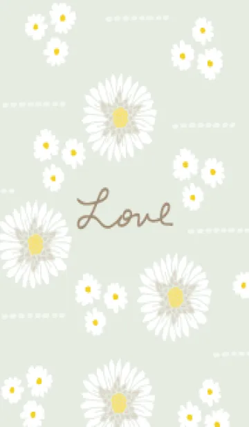 [LINE着せ替え] 白い花 大人かわいい2の画像1