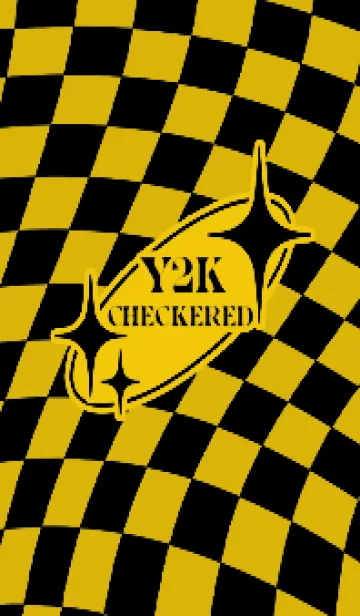 [LINE着せ替え] ✦ Y2K CHECKERED ✦ 01 YELLOW ✦の画像1