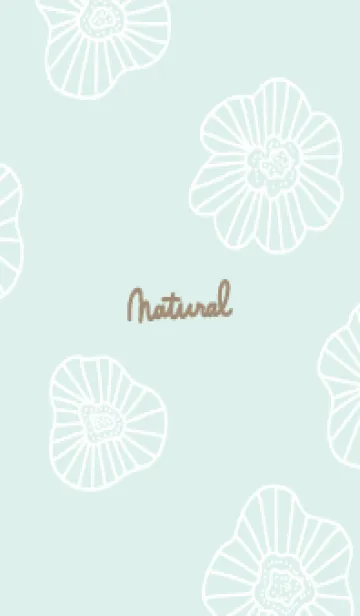 [LINE着せ替え] くすみカラー 白い線の花12の画像1