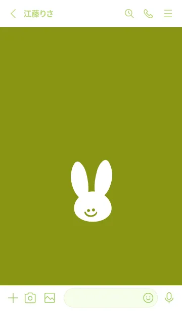 [LINE着せ替え] ホワイト ラビット .15の画像2