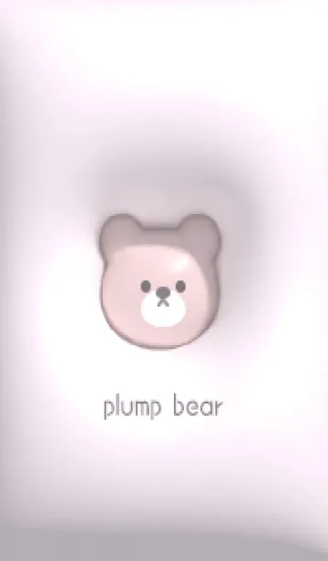 pinkpurple♡ぷっくりくまとハート11_1の着せ替えメイン画像