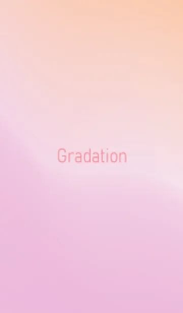 [LINE着せ替え] gradation-ORANGE&PINK-24の画像1