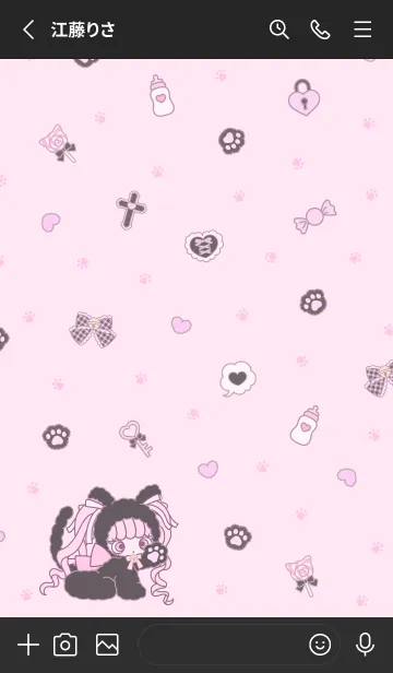[LINE着せ替え] あざとにゃんこ♡minecoの画像2