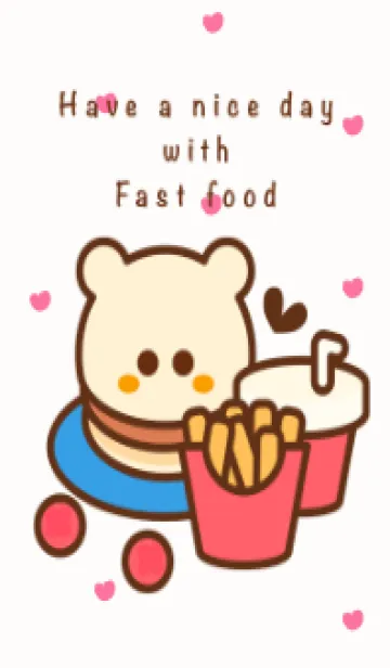 [LINE着せ替え] Lovely cute fast food 9の画像1