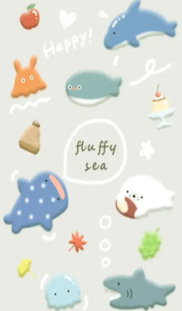 [LINE着せ替え] green♡Pukufuwa07_1の画像1