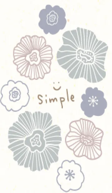 [LINE着せ替え] 北欧風お花7の画像1