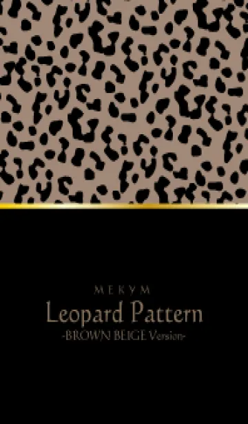 [LINE着せ替え] Leopard Pattern - BROWN BEIGE 34の画像1