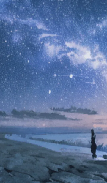 [LINE着せ替え] 秋の夜空#KU04。の画像1