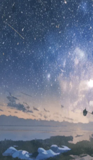 [LINE着せ替え] 秋の夜空#KU02。の画像1